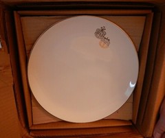 4 Vintage Crestware Owens Illinois Pharmacist RX Dr Caduceus Dinner Plate