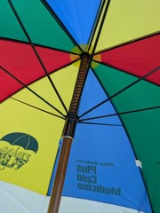 Vintage Alka – Seltzer Rainbow Umbrella Pharmaceutical Miles Labs Advertising
