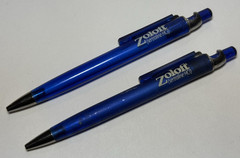 Pfizer Zoloft Pen Lot Drug Rep Blue Rubberized Rare Pharmaceutical Medical Promo