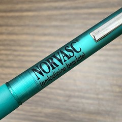 VTG Pharmaceutical Advertising NORVASC Amlodipine Besylate RX Drug Rep Click Pen