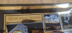 RARE VTG FACTORY MUTUAL RESEARCH ENGINEERING & SCIENCE GLASS DISH 1967