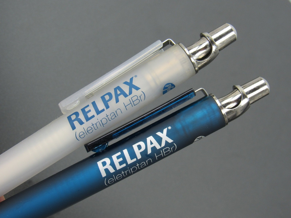 Pfizer Relpax Lot Metal & Plastic PENS Drug Rep Pharmaceutical Promo Advertising