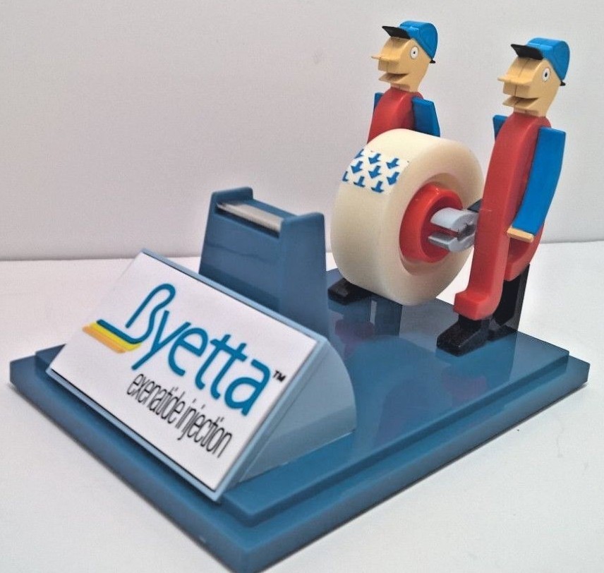 Drug Rep tape dispenser Byetta heavy duty pharmaceutical collectible memorabilia