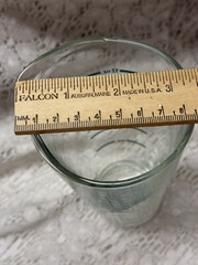 Vtg Beaker Glass Pharmacy Measurement Apothecary RX Science Lab