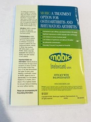 Mobic PHARMACEUTICAL DRUG REP promotional item Little Blue Book for MD. New!