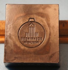 1980 BOEHRINGER INGELHEIM Logo Fob Medal STEEL STAMPING DIE Robbins RBX506