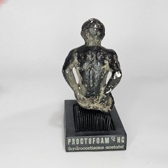 Vintage Proctofoam Pharmaceutical Advertising Bed Of Nails Fakir Figure
