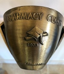 Vintage Pharmacy Class 1973 Mortar & Pestle Rx Secundum Artem Schering