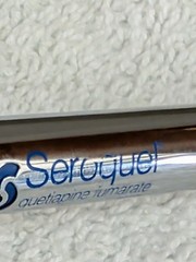 Seroquel Heavy Metal Twist PEN Drug Rep Pharmaceutical Promo Medical Advertising