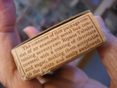 Vtg Medical Remedy Pharmacy Quack Cure – Chocolate Coated Ripans Tabules Tin