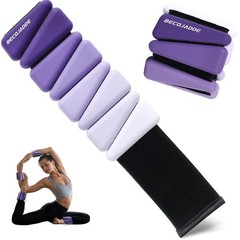 BECOJADDE Ankle Weights for Women Wrist Weights Set of 2 (1 lb/2 lb Each) Adj…