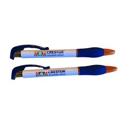Crestor Pens Clip Soft Grip Orange Blue White New Rosuvastatin Calcium Drug Rep