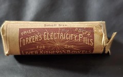 Vintage Forker’s Electricity Pills, Still In Original Packaging With Papers