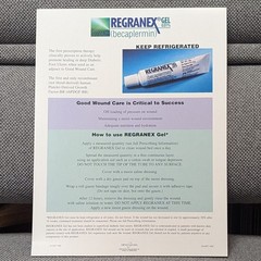 Medical Office Education Flyer Ortho-McNeil Pharmaceutical Rep Adv Regranex 1999