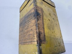Early To Mid 1900s Vintage Pharmacy Prescription Druggist Tin. Toledo, OH