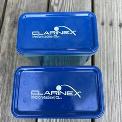 Drug Rep Clarine x Rectangle 7x2x5 Approx Canister Lid Doctor Medical Exam Room