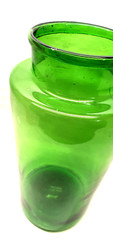 Vintage Large Pharmacy Pot 34 Cm Blown Glass Green Decoration