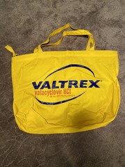 Pharmaceutical Promo Tote Bag GlaxoSmithKline GSK Valtrex VG