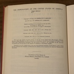 The Dispensatory of the United States of America 25th Ed 1955 Medical Book