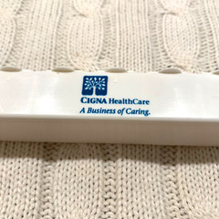 Vtg Small White Cigna Plastic Weekly 5.5” Pill Case Organizer 7 Day Travel