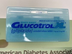 Rare 1999 Glucotrol XL Drug Rep Pharmaceutical Acrylic Clipboard 14″ Dr’s Office