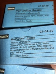 Vintage Antique Merthiolate Swabs Topical Anesthetic North Brand Unopened (4)