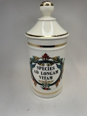 MCM Jeanna Robinette “Species Ad Longham Vitam“ 16thCent. Replica Apothecary Jar