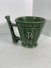 Vtg Coricidin RX Pharmacy Adv Mortar & Pestle Mug Schering McCoy Pottery