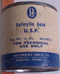 1940’s-50’s Southern Drug Company Salicylic Acid Full Container