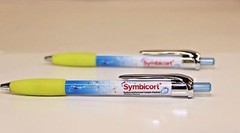 Plastic Drug Rep Pens 4 Beautiful Symbicort Foam Grippers Colorful