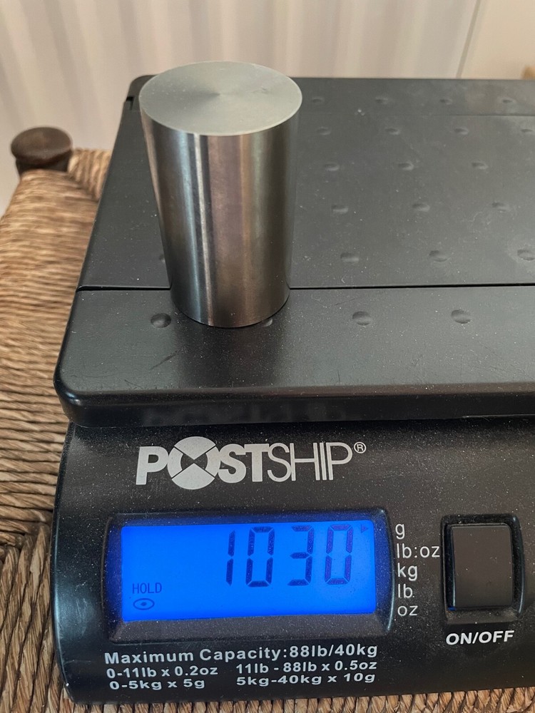Tungsten, Magnesium & Titanium Solid Metal Cylinders length55mm diam35mm