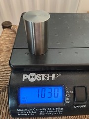 Tungsten, Magnesium & Titanium Solid Metal Cylinders length55mm diam35mm