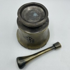 VTG Mortar & Pestle Lot of 5 Decorative Brass Apothecary Pharmacy Pill Grinder