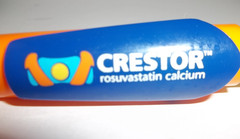 Crestor Rosuvastatin Promotional Plastic Pen – Pharma Advertising Large Clip