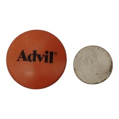 Vintage Advil Advertising Refrigerator Fridge Magnet Red Pharmaceutical Promo
