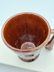 Vtg McCoy Schering Rx Galen 131-201 AD Coffee Tea Mug Cup Brown 1960