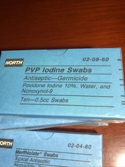 Vintage Antique Merthiolate Swabs Topical Anesthetic North Brand Unopened (4)