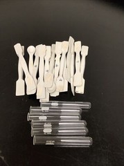 Lot Of 22 Coors Spatulas And Pyrex 9800 Test Tubes