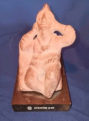 Vintage Schering Pharmaceutical Mayan Advertising Figure Anxiety Depression