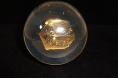 Inderal Ayerst prescription paperweight acrylic used 3 inch diameter