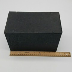 Vintage Talbott Pharmacy Metal RX File Box – Black Industrial Medical Decor