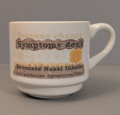 Beconase Nasal Glaxo Pharmaceutical Ad Coffee Mug – Seasons Change Promo Swag