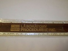 Vintage UPJOHN LABORATORY PROCEDURES, INC. RULER – NEW