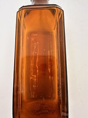 Vintage People’s Drug Store Wash DC Lime Water Beveled Brown Glass Bottle