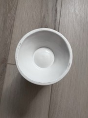 Vintage Antique Pharmacy Mortar Display RX White Ceramic
