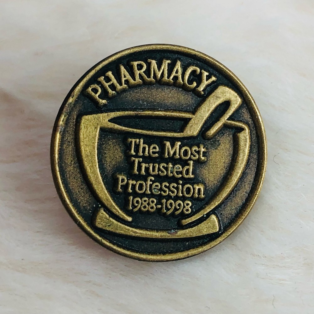 Vtg 1998 Schering Plough Laboratories Pharmacy Profession Pharmaceutical Pin