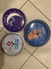 NEW (1) Pharmaceutical Promotional Wall Clock Vintage New (review Pics And Read)