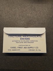 VTG. Eli Lilly Tincture MERTHIOLATE swabs original Box