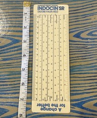 Indocin SR Ruler Drug Rep Swag Merck Pharmaceuticals Vtg 1985 Pharma Ad
