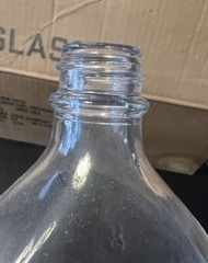 Vintage Label-Rite NOS glass pharmacy 8 oz. medicine prescription Bottle